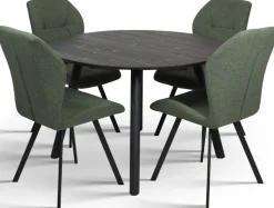 Pouta pyöreä ruokapöytä musta 115cm