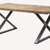 Provence Vintage ruokapöytä 198 cm, teräsjalat