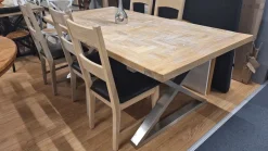 Provence Vintage ruokapöytä 198 cm, teräsjalat
