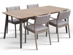 Reims ruokapöytä ulos 180x90 cm puukannella