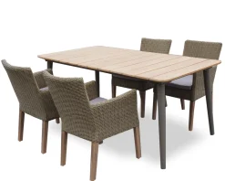 Reims terassipöytä 180cm + 4 Java-tuolia