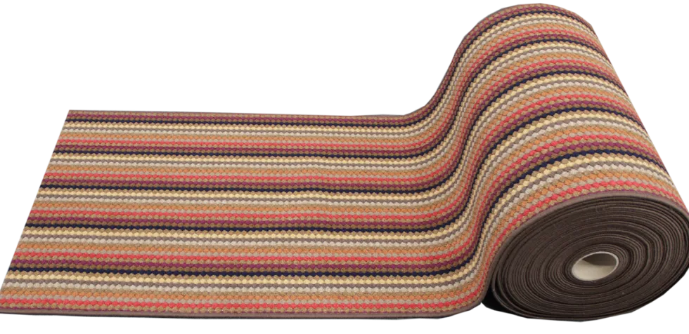 Retro käytävämatto 80 cm ruskea