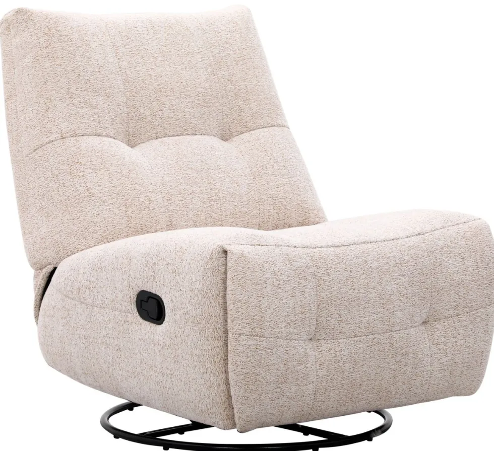 Rock pyörivä nojatuoli mekanismilla, beige
