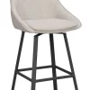 Rowico Alison baarijakkara beige, mustat metallijalat