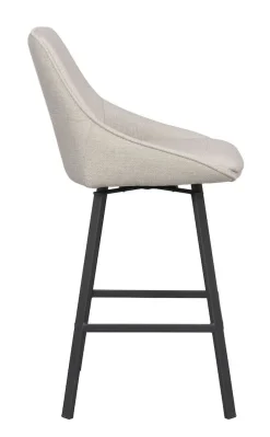 Rowico Alison baarijakkara beige, mustat metallijalat