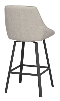 Rowico Alison baarijakkara beige, mustat metallijalat