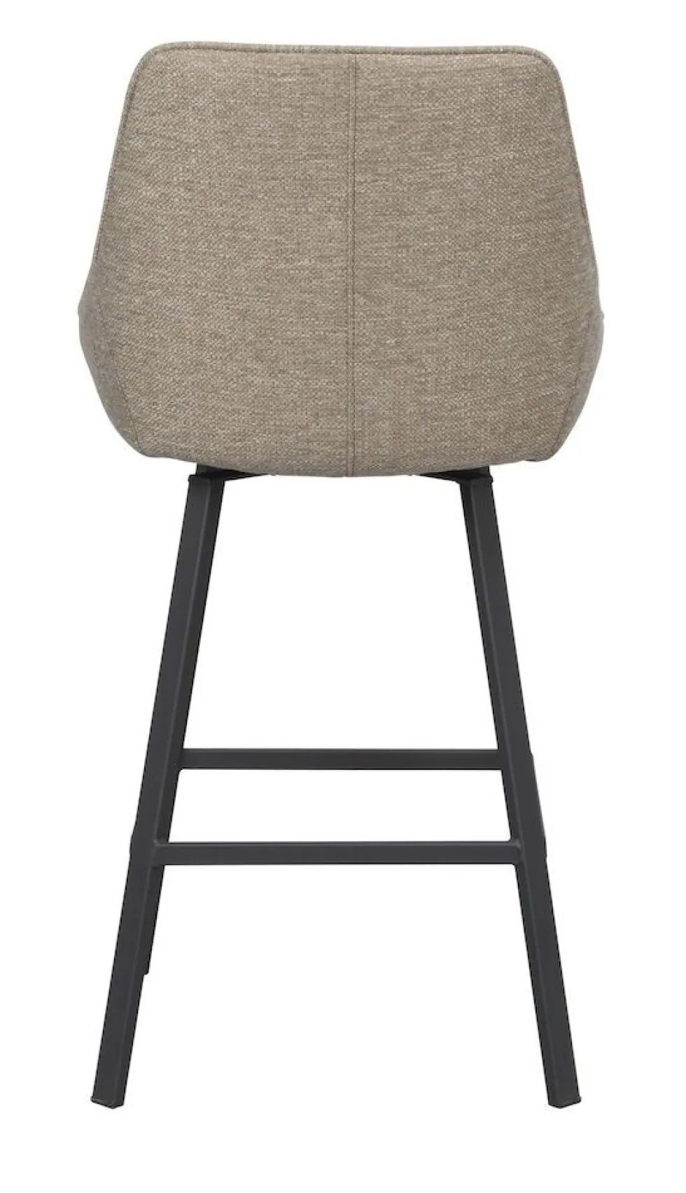 Rowico Alison baarijakkara tumma beige, mustat metallijalat