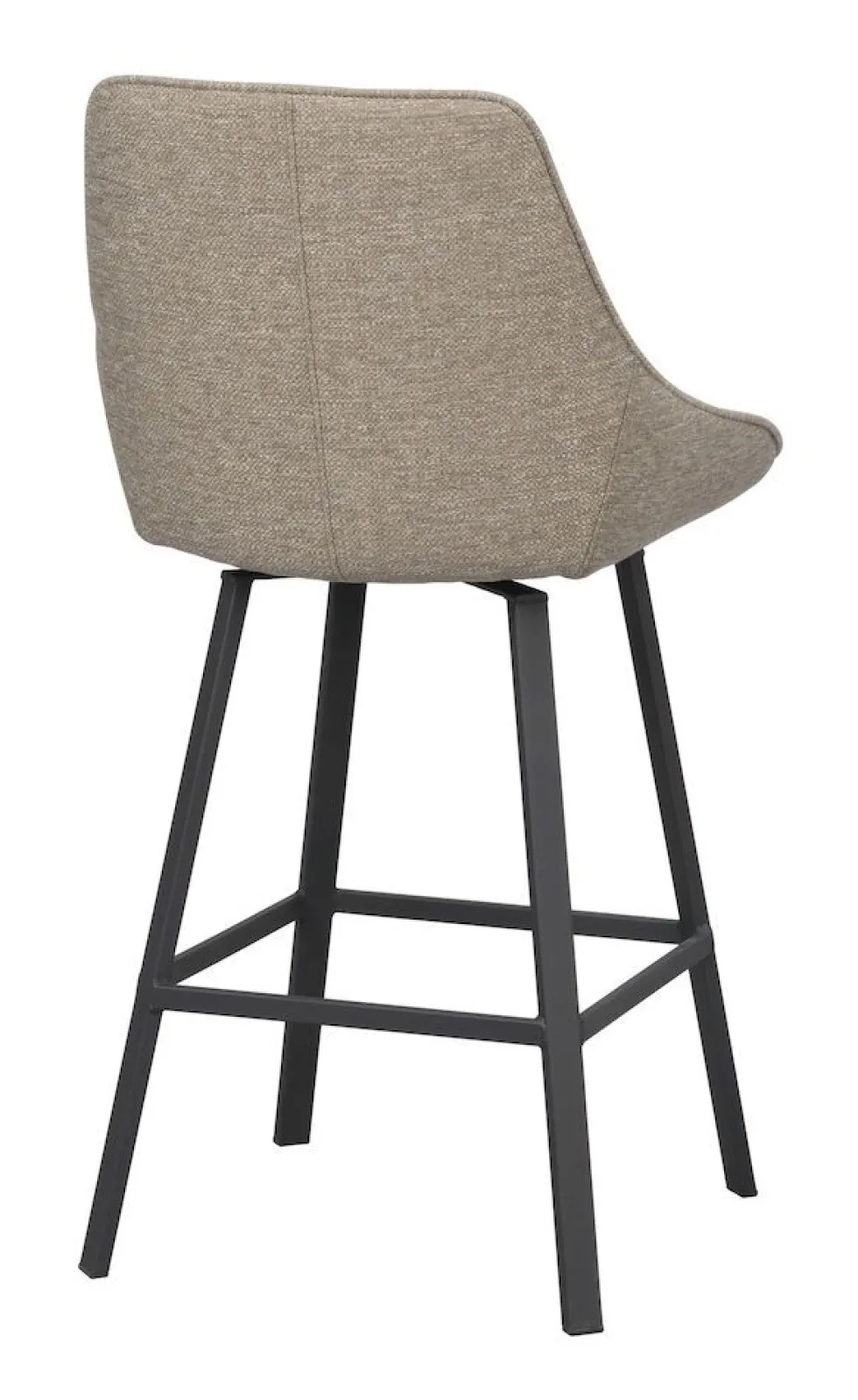 Rowico Alison baarijakkara tumma beige, mustat metallijalat