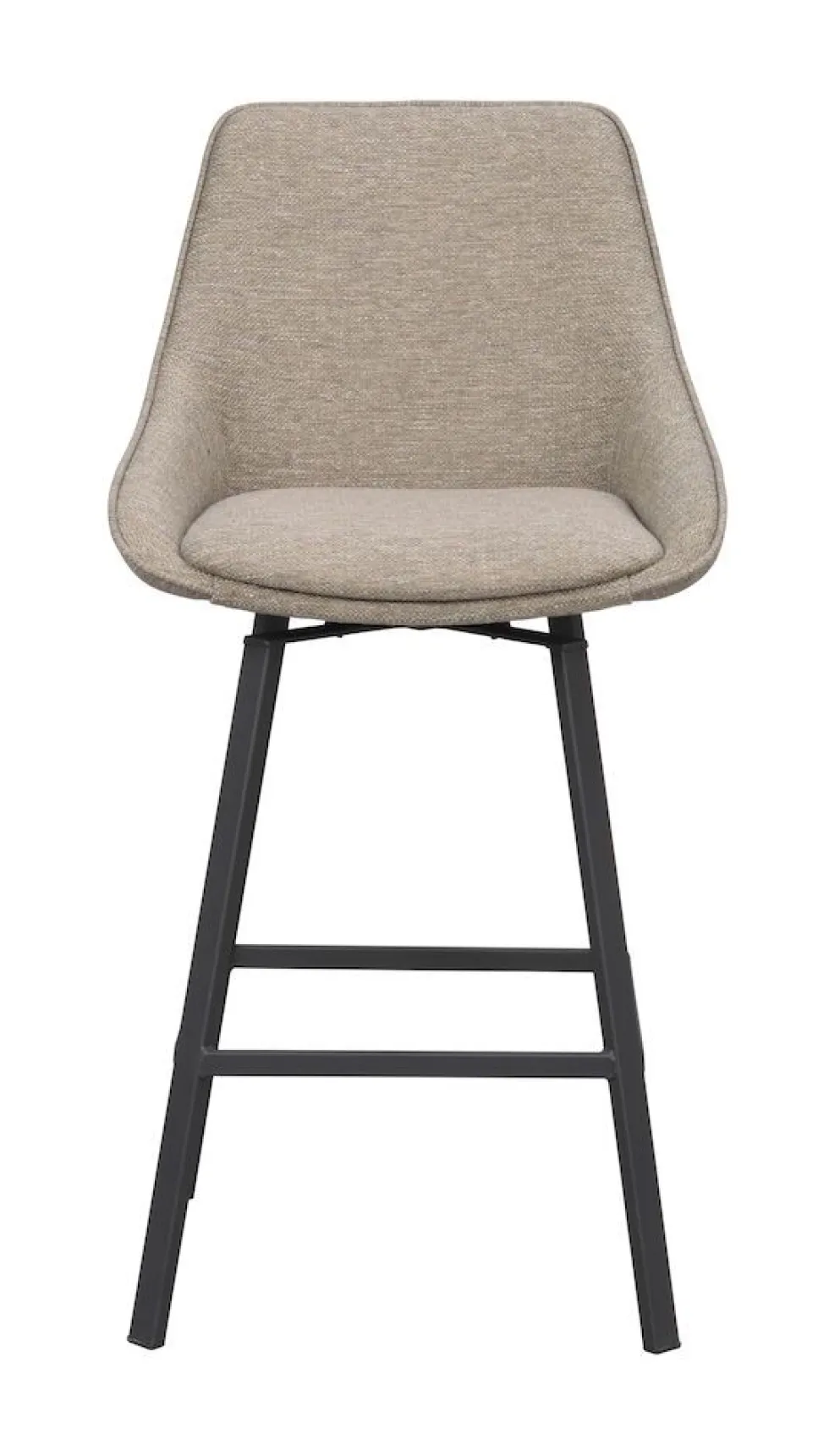 Rowico Alison baarijakkara tumma beige, mustat metallijalat