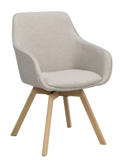 Rowico Alison nojatuoli, beige/tammi