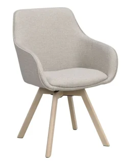 Rowico Alison nojatuoli, beige/valkopesty tammi
