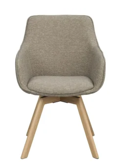 Rowico Alison nojatuoli tumma beige, tammi jalka