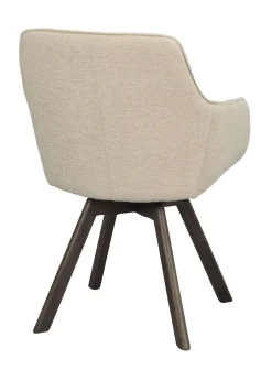 Rowico Alison nojatuoli vaalea beige, ruskea tammi jalka