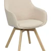 Rowico Alison nojatuoli vaalea beige, tammi jalka
