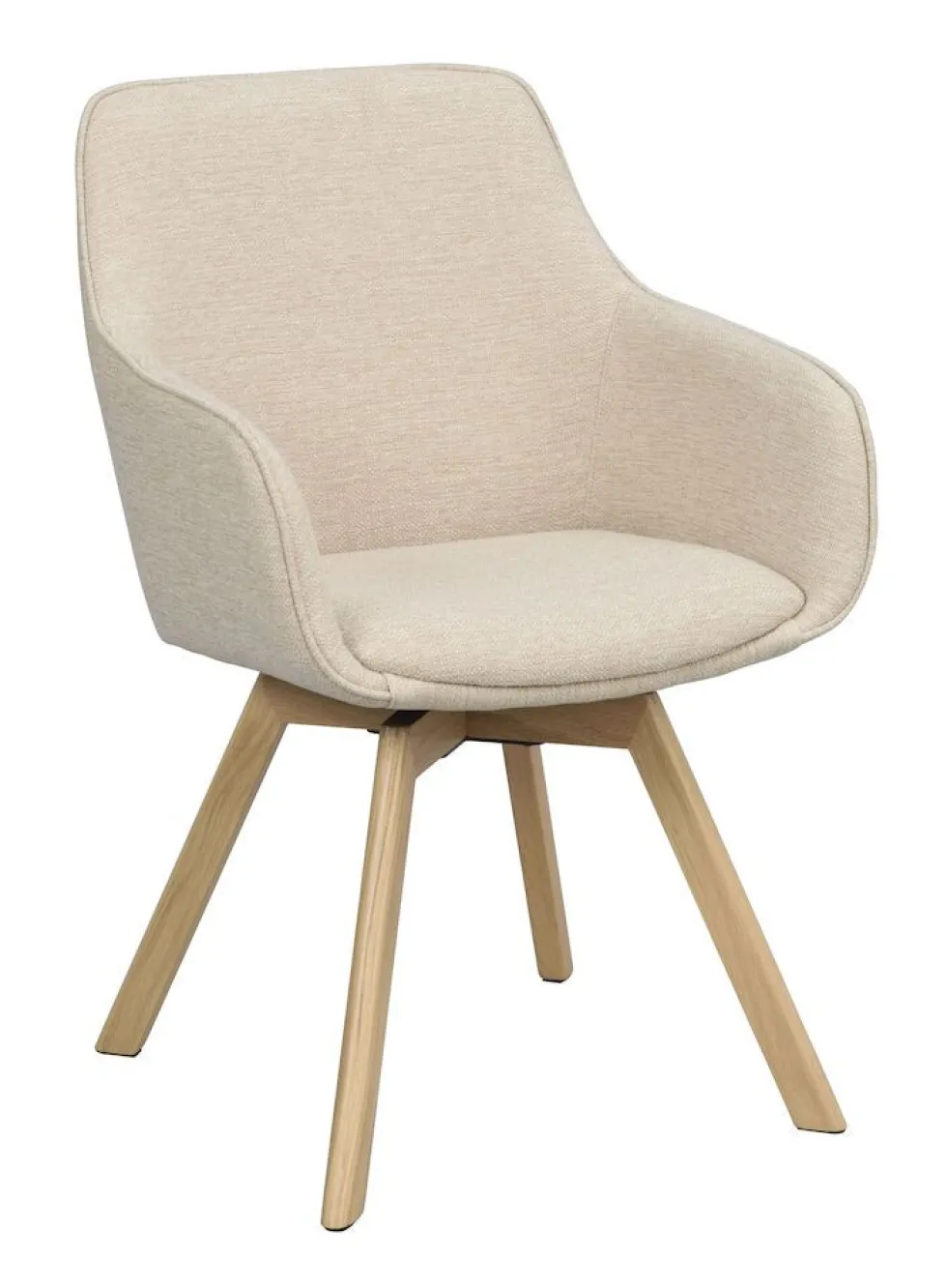 Rowico Alison nojatuoli vaalea beige, tammi jalka