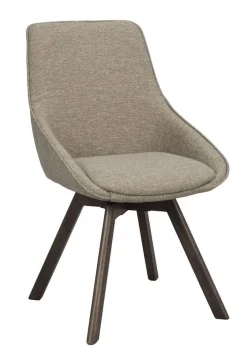Rowico Alison tuoli tumma beige, ruskeat tammijalat