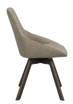 Rowico Alison tuoli tumma beige, ruskeat tammijalat