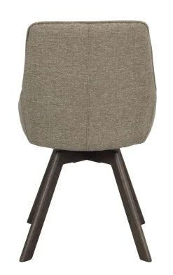 Rowico Alison tuoli tumma beige, ruskeat tammijalat