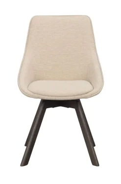 Rowico Alison tuoli vaalea beige, ruskeat tammijalat