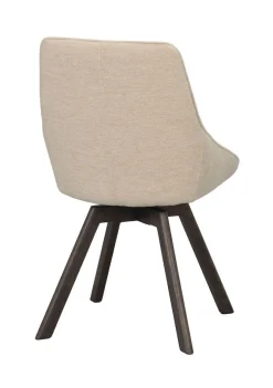 Rowico Alison tuoli vaalea beige, ruskeat tammijalat
