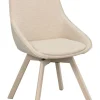 Rowico Alison tuoli vaalea beige, valkopestyt tammijalat