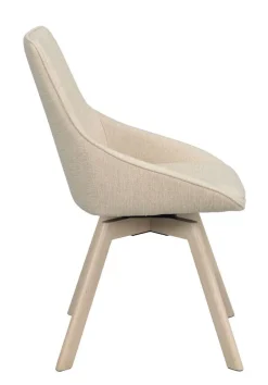 Rowico Alison tuoli vaalea beige, valkopestyt tammijalat