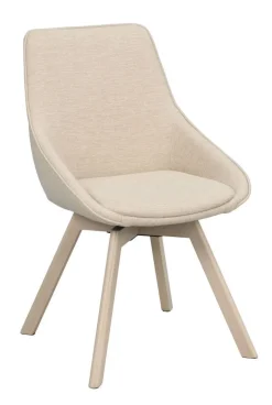 Rowico Alison tuoli vaalea beige, valkopestyt tammijalat