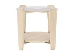 Rowico Arran Sohvapöytä 52cm, valkopesty tammi/lasi