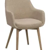Rowico Denley käsinojatuoli, beige/valkopesty tammi