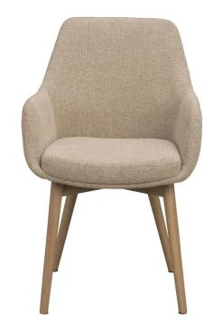 Rowico Denley käsinojatuoli, beige/valkopesty tammi