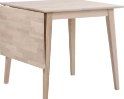 Rowico Filippa ruokapöytä klaffilla 80cm, valkopesty tammi