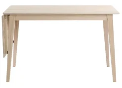 Rowico Filippa ruokapöytä klaffilla 120cm, valkopesty tammi