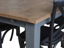 Rowico Nottingham ruokapöytä 100x200, harmaa