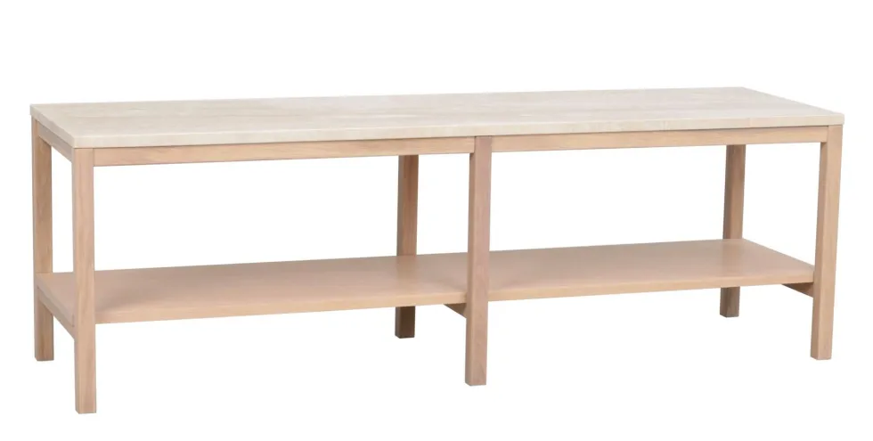 Rowico Orwel konsolipöytä, beige/valkopesty