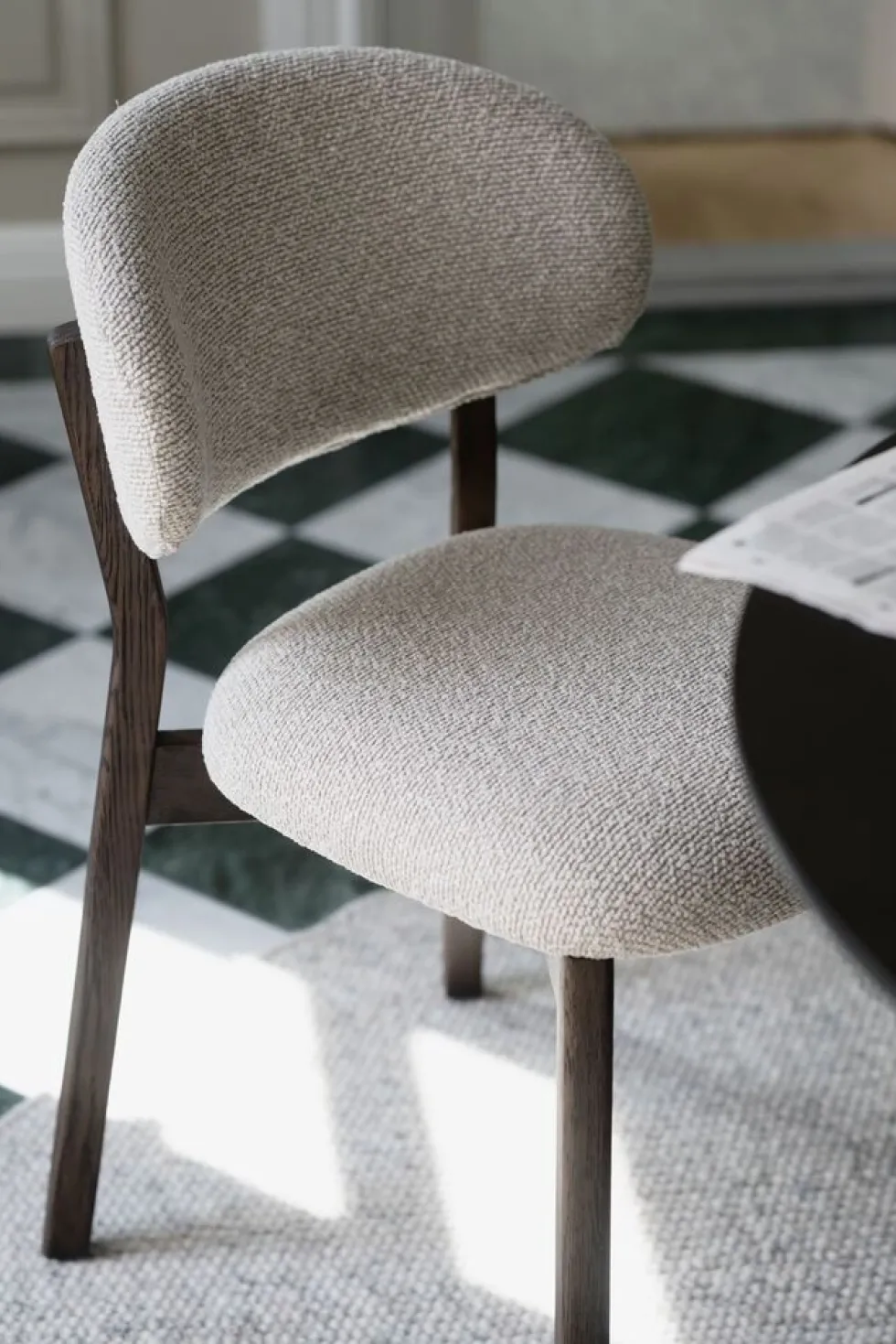 Rowico Patterson tuoli, ruskea/beige
