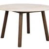 Rowico Taransay ruokapöyta Ø125cm, beige/ruskea