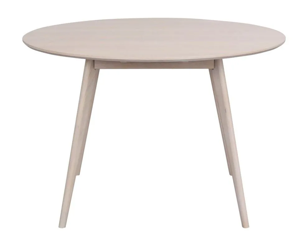 Rowico Yumi ruokapöytä 115cm, valkopesty tammi
