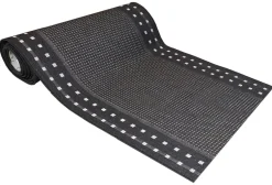 Ruutu käytävämatto 100 cm musta