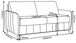 Salla vuodesohva 160 cm vuoteella