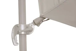 Solar LED riippuva aurinkovarjo 350 cm, hiekan väri
