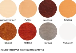 Talvitie Sonaatti sisustusarkku, eri värivaihtoehtoja