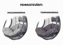 Tiger riipputuoli + teline, luonnonväri