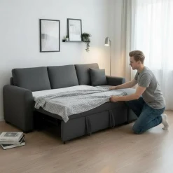 Topi divaanivuodesohva tummanharmaa