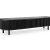 Tyyni TV-taso 195cm rimaovilla, musta
