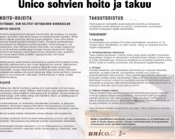 Unico Flamingo 2-istuttava nahkasohva, eri värejä