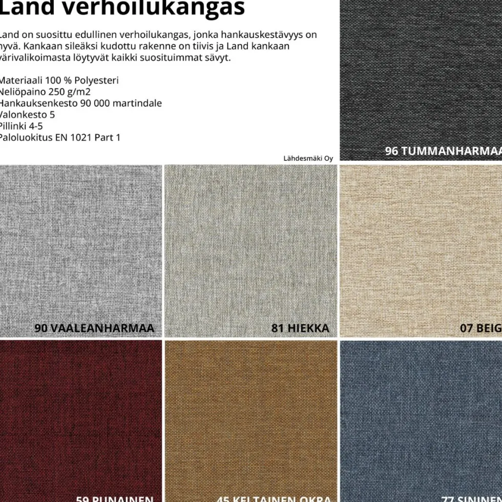 Unico Siiri sohva kosteussuojalla, eri värejä