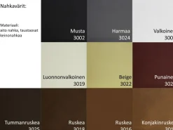 Unico Sofia 3-istuttava nahkasohva, eri värejä