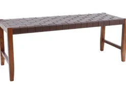 Valio penkki 120 cm satulavyöllä ruskea