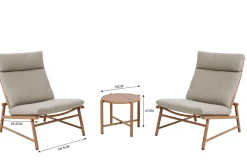 Vanamo nojatuolisetti kahdelle ulkokäyttöön beige