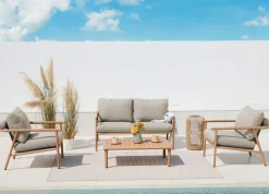 Vanamo terassin sohvasetti 2+1+1 beige